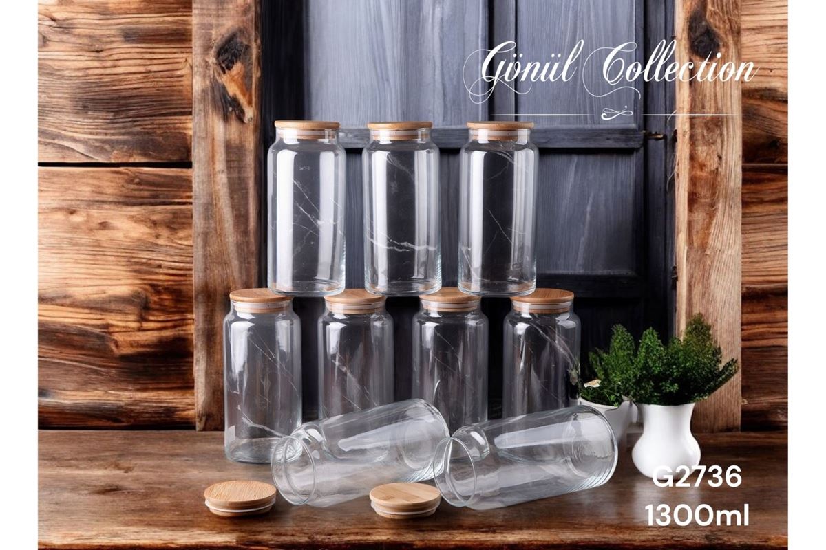 CAM KAVANOZ BAMBU G2736*12 resmi