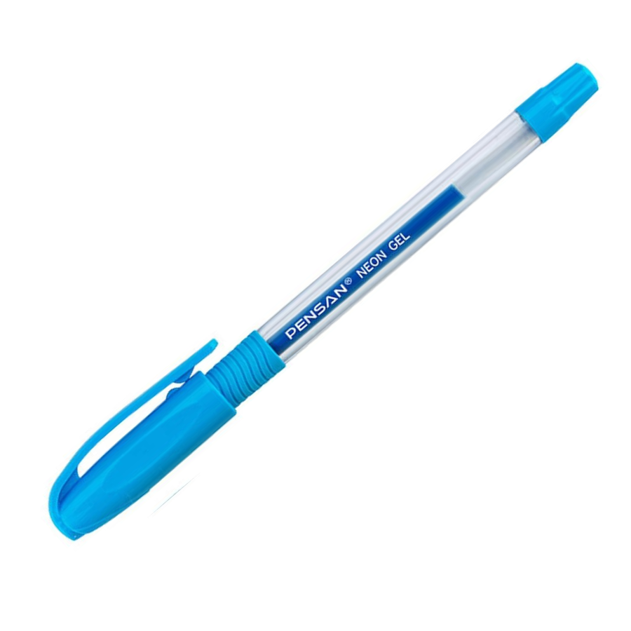 PENSAN NEON JEL KALEM MAVI*12 resmi