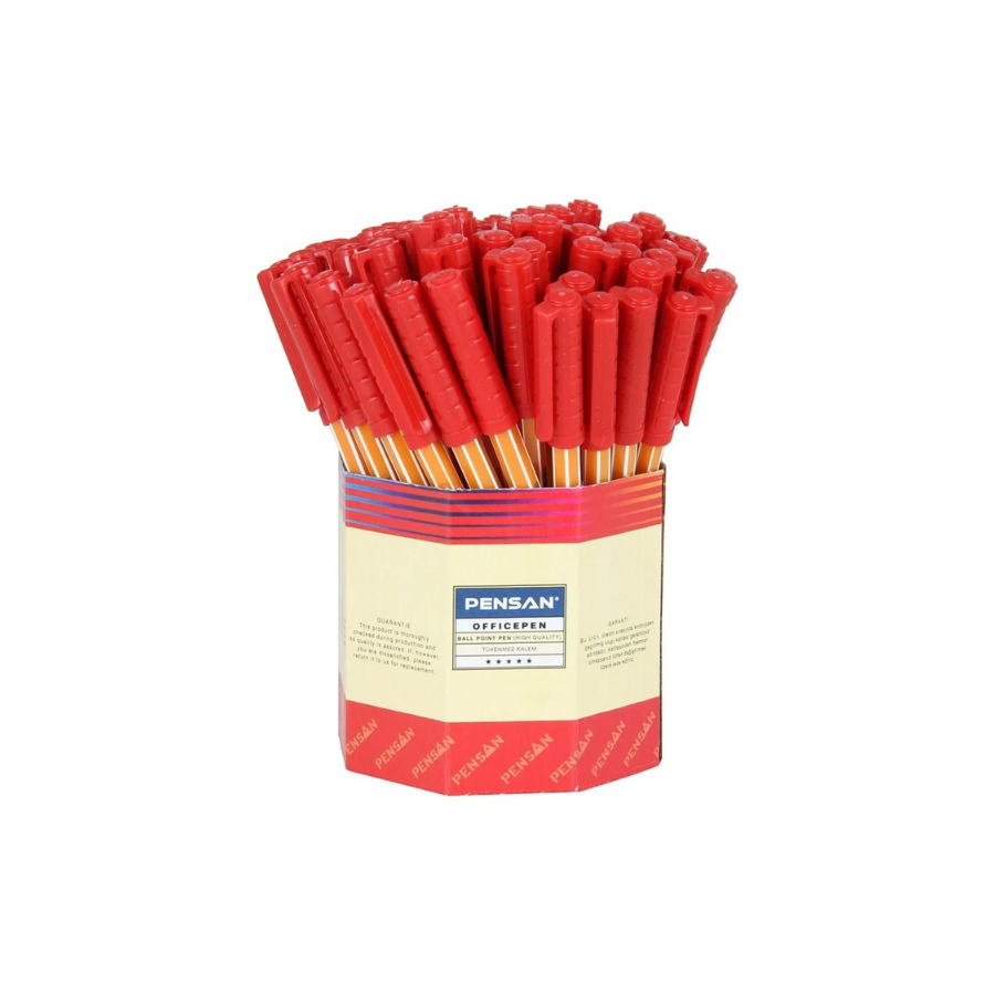 PENSAN OFISPEN TUKENMEZ KALEM KIRMIZI*60  resmi