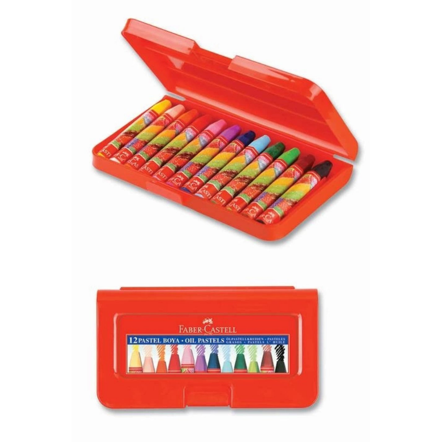 FABER PASTEL 12LI PLASTIK CANTA resmi