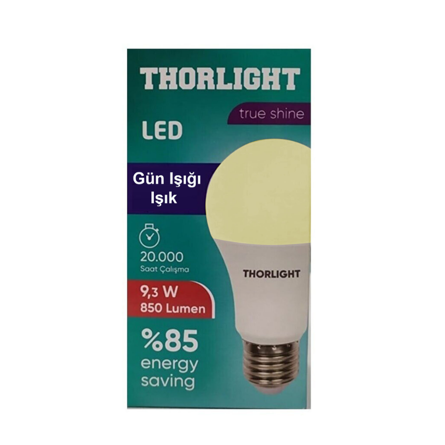 LED AMPUL 9.3W SARI THORLIGHT *60 resmi