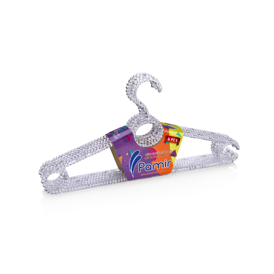 ELBISE ASKISI 6LI BONCUK MODEL PAMIR*32 resmi